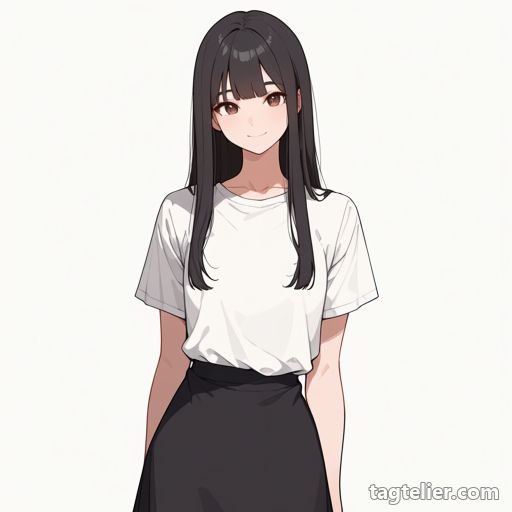 女の子1人（1girl）で生成したAIイラストの見本