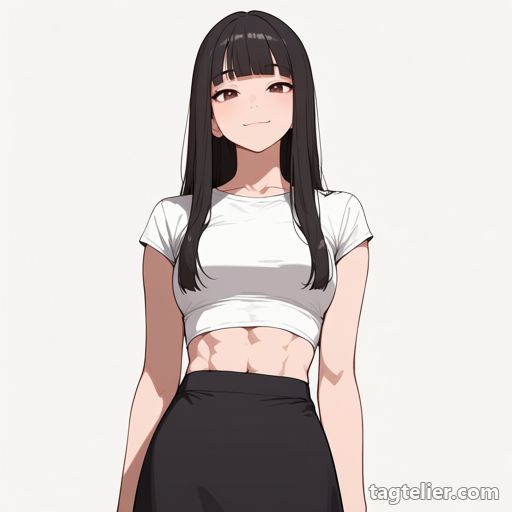腹筋（abs）で生成したAIイラストの見本