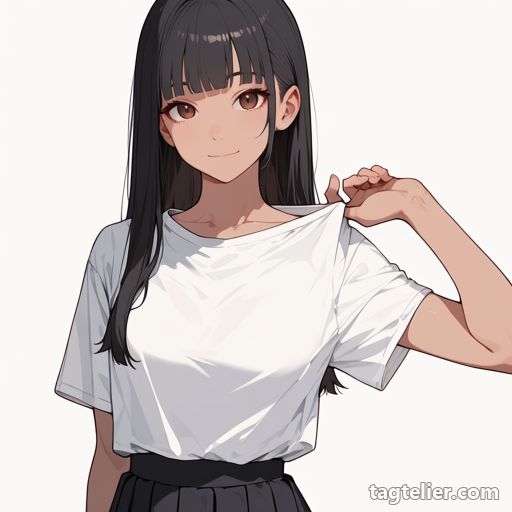 服を直す（adjusting_clothes）で生成したAIイラストの見本