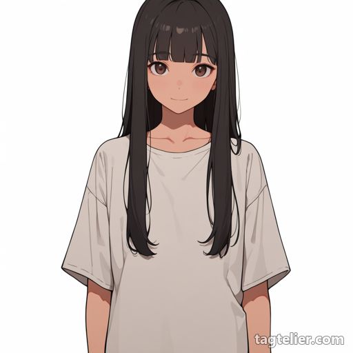幼くする（aged_down）で生成したAIイラストの見本