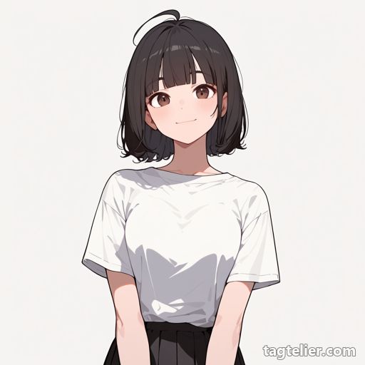 アホ毛（ahoge）で生成したAIイラストの見本