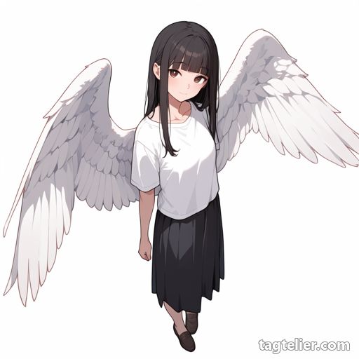 天使の翼（angel_wings）で生成したAIイラストの見本
