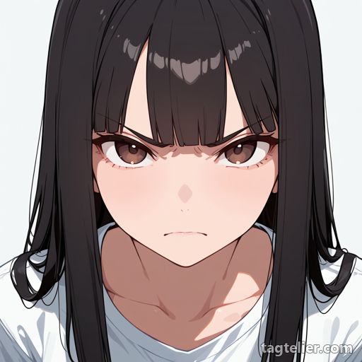 怒り（angry）で生成したAIイラストの見本