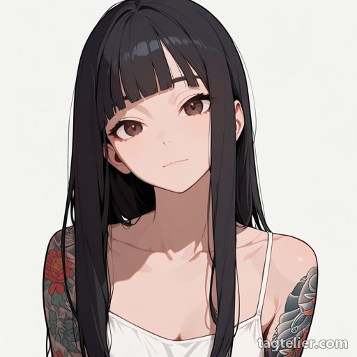 腕のタトゥー（arm_tattoo）で生成したAIイラストの見本