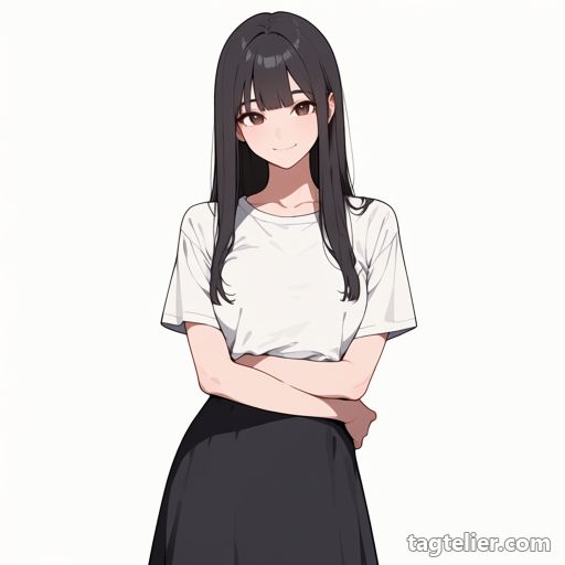 胸の下に腕（arm_under_breasts）で生成したAIイラストの見本