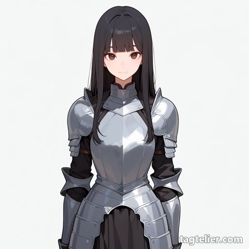 鎧ドレス（armored_dress）で生成したAIイラストの見本