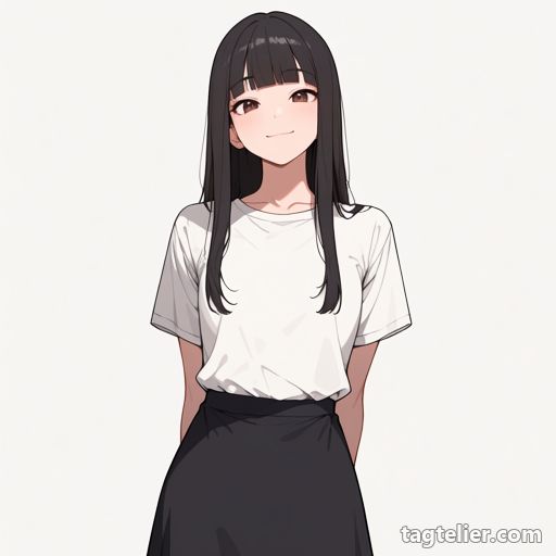 腕を後ろに（arms_behind_back）で生成したAIイラストの見本