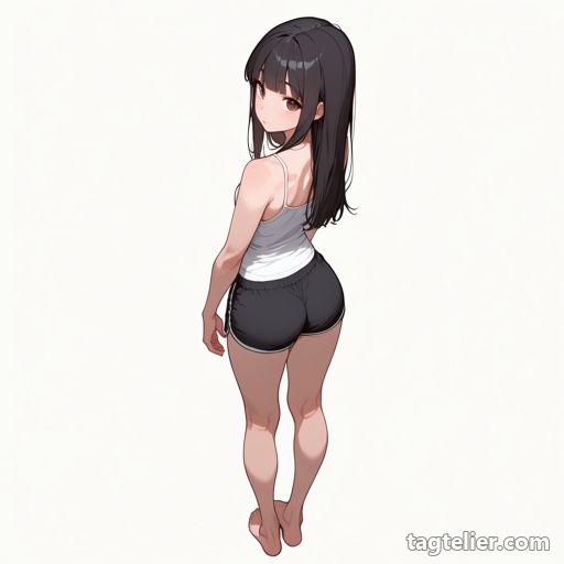 背中（back）で生成したAIイラストの見本