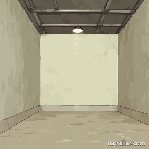 地下室（basement）で生成したAIイラストの見本