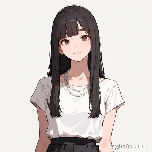 ビーズのネックレス（bead_necklace）で生成したAIイラストの見本