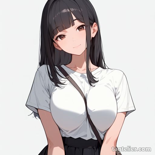 パイスラッシュ（谷間に挟む）（between_breasts）で生成したAIイラストの見本