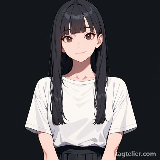 黒背景（black background）で生成したAIイラストの見本