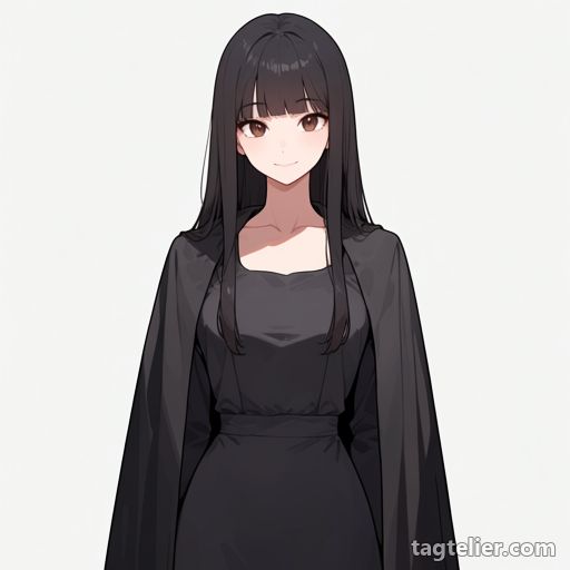 黒マント（black_cape）で生成したAIイラストの見本