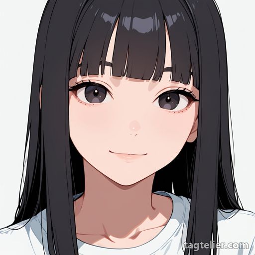 黒い目（black eyes）で生成したAIイラストの見本