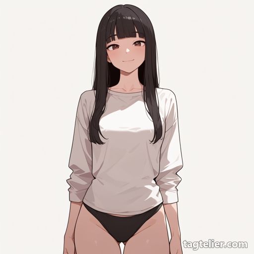 黒パンティ（black_panties）で生成したAIイラストの見本