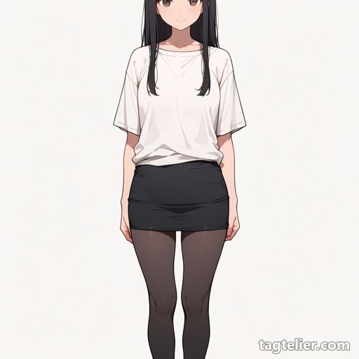 黒パンスト（black pantyhose）で生成したAIイラストの見本