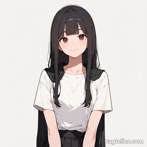 黒いマフラー（black_scarf）で生成したAIイラストの見本