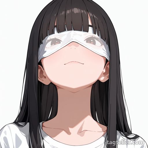目隠し（blindfold）で生成したAIイラストの見本