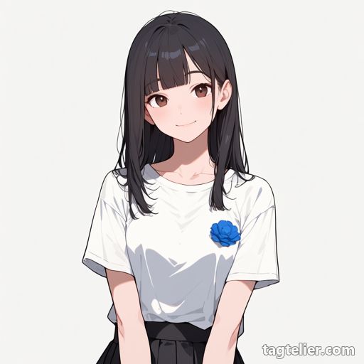 青い花（blue_flower）で生成したAIイラストの見本