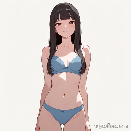 青パンティ（blue_panties）で生成したAIイラストの見本