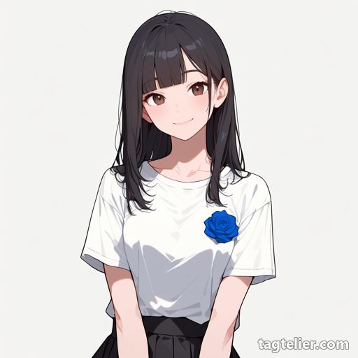 青いバラ（blue_rose）で生成したAIイラストの見本