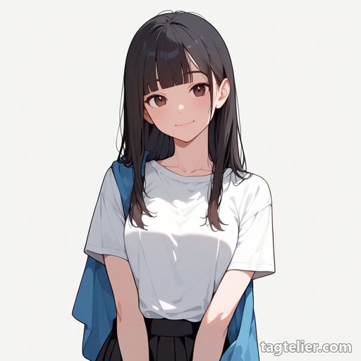 青いマフラー（blue_scarf）で生成したAIイラストの見本