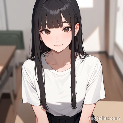 ぼかし背景（blurry background）で生成したAIイラストの見本