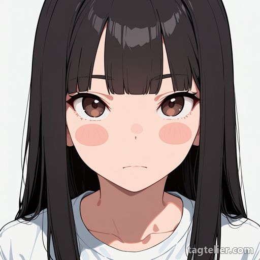 頬の丸い赤み（blush stickers）で生成したAIイラストの見本