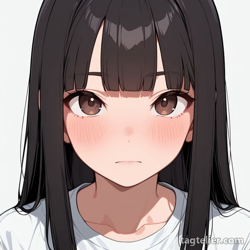 赤面（blush）で生成したAIイラストの見本
