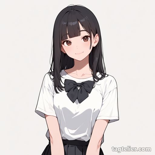 蝶ネクタイ（bowtie）で生成したAIイラストの見本