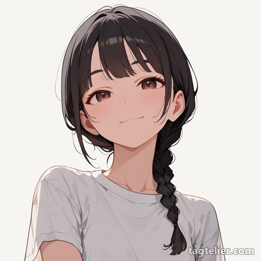 三つ編み（braid）で生成したAIイラストの見本