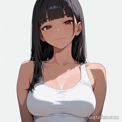 離れた胸（breasts_apart）で生成したAIイラストの見本