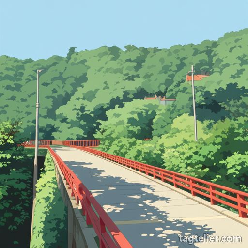 橋（bridge）で生成したAIイラストの見本