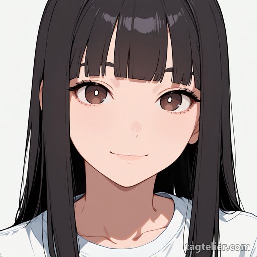 明るい瞳（bright_pupils）で生成したAIイラストの見本