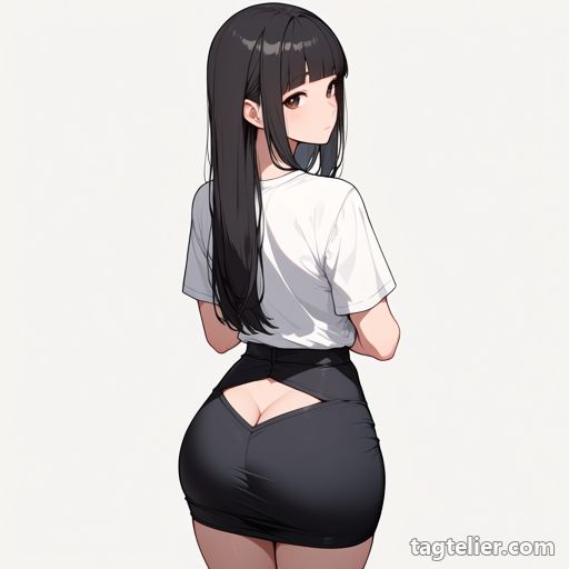 尻の割れ目（butt crack）で生成したAIイラストの見本