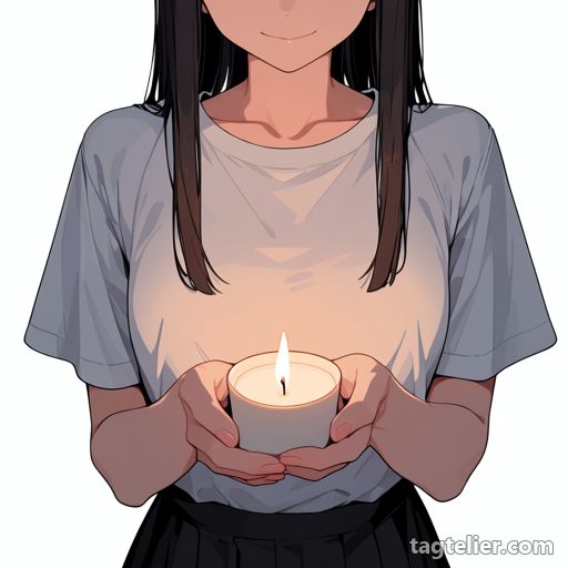 キャンドルライト（candlelight）で生成したAIイラストの見本
