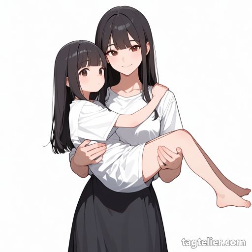 人を抱えて運ぶ（carrying person）で生成したAIイラストの見本