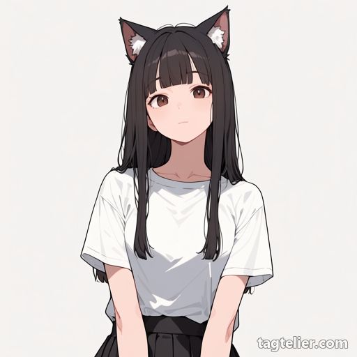 猫耳（cat_ears）で生成したAIイラストの見本