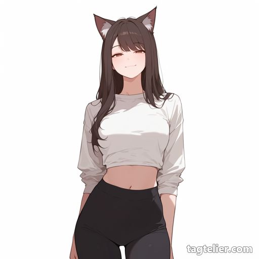 猫娘（cat_girl）で生成したAIイラストの見本