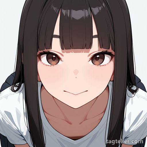 にやりとした口（:>）で生成したAIイラストの見本