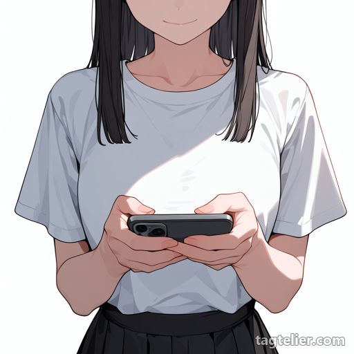 携帯電話（cellphone）で生成したAIイラストの見本