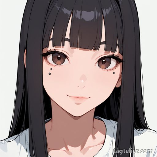 頬ピアス（cheek piercing）で生成したAIイラストの見本