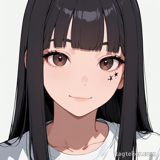 頬のタトゥー（cheek tattoo）で生成したAIイラストの見本