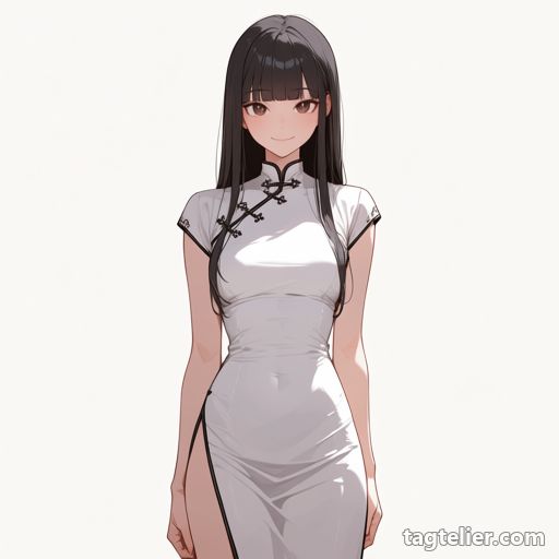 チャイナドレス（china dress）で生成したAIイラストの見本