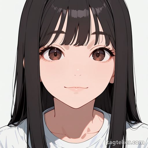 不揃いな前髪（choppy bangs）で生成したAIイラストの見本