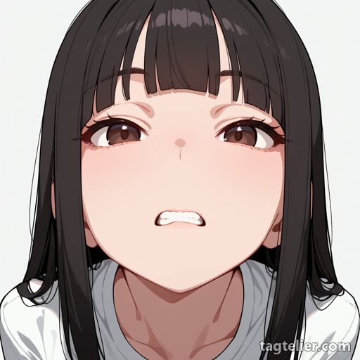 食いしばった歯（clenched teeth）で生成したAIイラストの見本