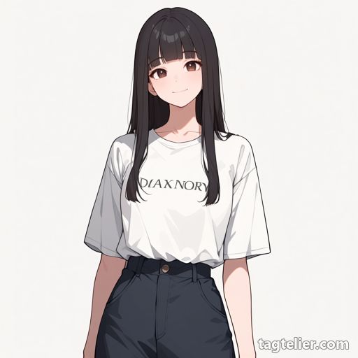 服への書き込み（clothes_writing）で生成したAIイラストの見本
