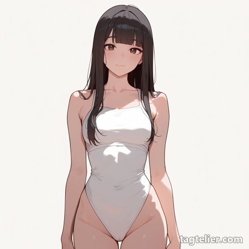 服をずらす（clothing_aside）で生成したAIイラストの見本