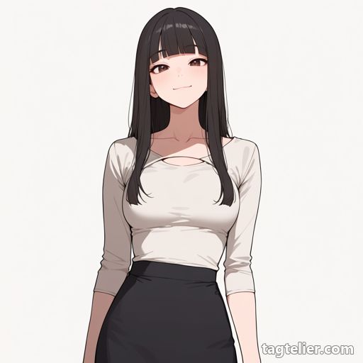服の開き（clothing cutout）で生成したAIイラストの見本