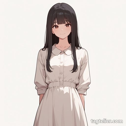 襟付きドレス（collared_dress）で生成したAIイラストの見本